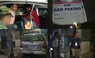 Rs 75 lakh in cash seized from car in poll-bound Gujarat Rs 75 lakh in cash seized from car in poll-bound Gujarat