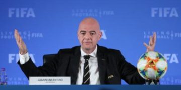 FIFA Prez Gianni Infantino reviews off-side tech, praises referees