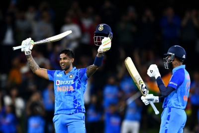 IND v NZ, 2nd T20I: India storm to 65-run victory over New Zealand as Suryakumar shines with unbeaten 49-ball ton (Ld) IND v NZ, 2nd T20I: India storm to 65-run victory over New Zealand as Suryakumar shines with unbeaten 49-ball ton (Ld)