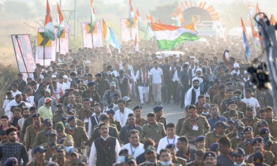 BJY enters MP, Rahul Gandhi to address mahasabha in Ujjain on Nov 29 (Ld)