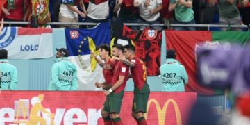 Bruno's brace takes Portugal to knockout stage