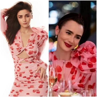 Lily Collins in 'Emily In Paris' dresses like Alia Bhatt in 'Koffee With Karan'