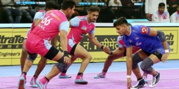 Ajith's brilliant show helps Pink Panthers defeat Haryana Steelers, Confirm semis berth