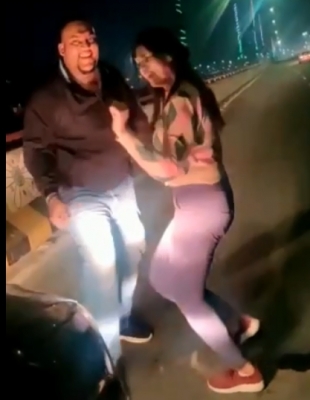 Two girls among three held for dancing on elevated road