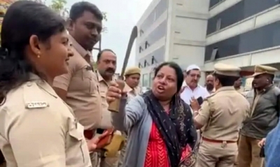 K'taka couple who threatened officers with machete in public arrested