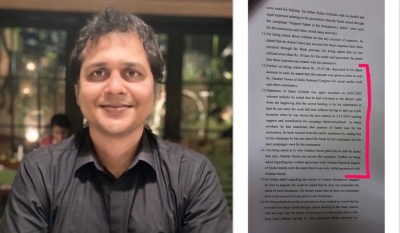 ED doubts Saket Gokhale's claim of Rahul Gandhi's aide paying cash (Ld)