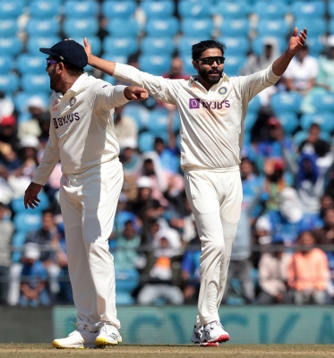 1st Test, Day 1: Jadeja's 5/47, Rohit's 56 not out put India on top after Australia bowled out for 177 (Ld)
