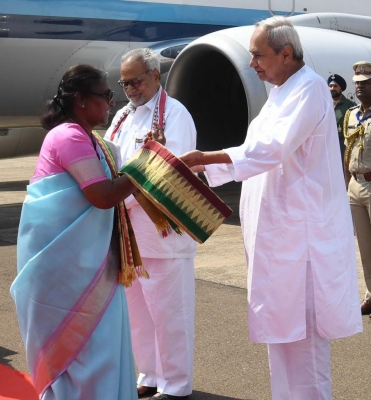 Prez Murmu in Bhubaneswar for 2-day Odisha visit