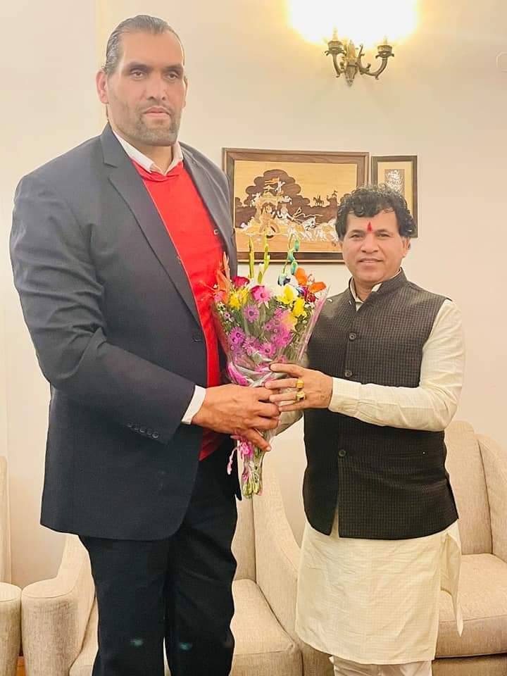 International wrestler The Great Khali will be the chief guest in the Lok Sabha level MP sports competition