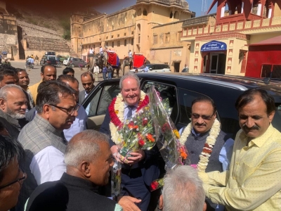 Padma Shri UK MP Blackman visits Amer Fort in Jaipur Padma Shri UK MP Blackman visits Amer Fort in Jaipur