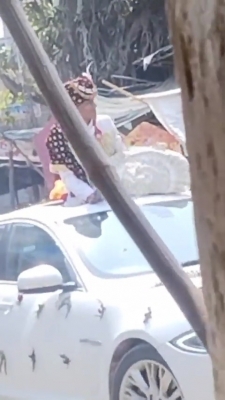 Groom, 'baraatis' perform stunts on car, video goes viral