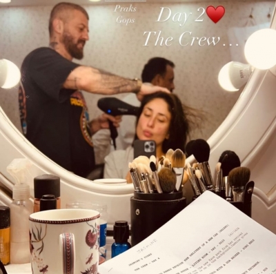 Kareena lauds her crew as she kick-starts Day 2 of 'The Crew' Kareena lauds her crew as she kick-starts Day 2 of 'The Crew'
