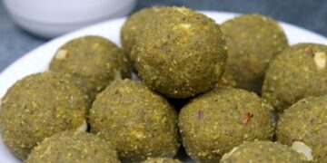 Green Moong Dal Ladoo