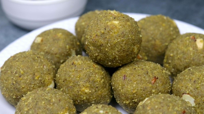 Green Moong Dal Ladoo