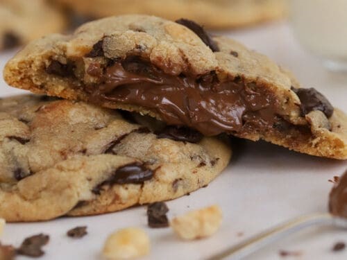 Nutella Stuffed Cookies