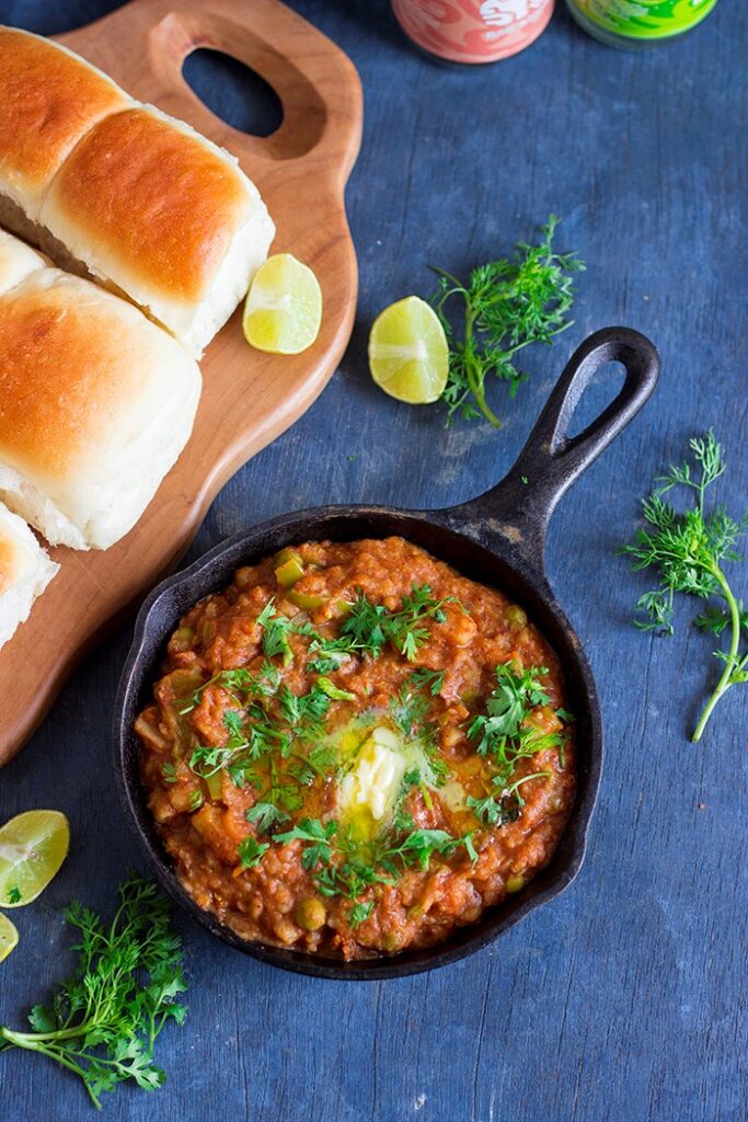 PavBhaji Recipe (Without Onion or Garlic)