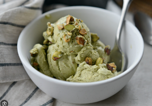 Pistachio Gelato with Cardamom and Saffron