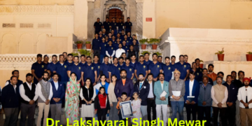 Dr. Lakshyaraj Singh Mewar Sets a New World Record with the Largest Solar Lamp Sun Formation