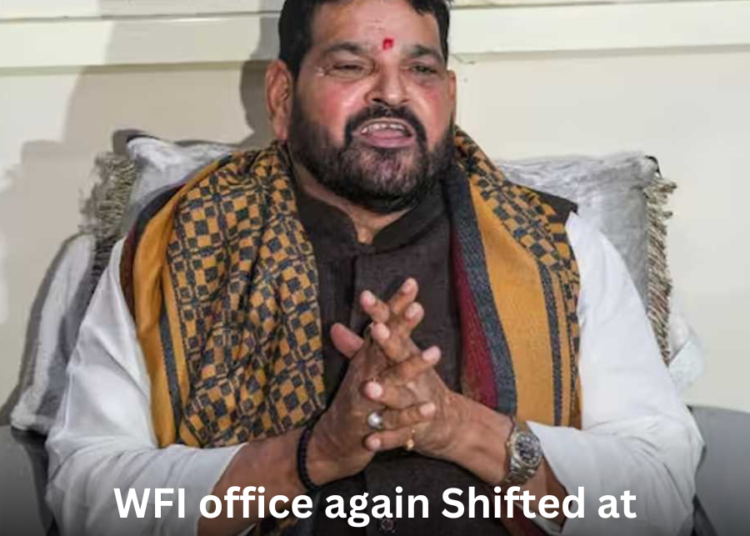 WFI office again Shifted at Brijbhushan Sharan Singh house