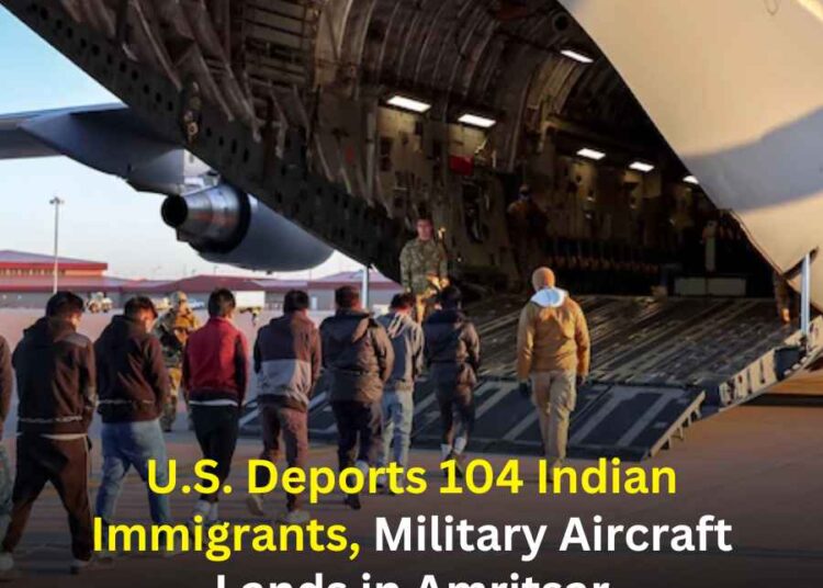 U.S. Deports 104 Indian Immigrants, Military Aircraft Lands in Amritsar