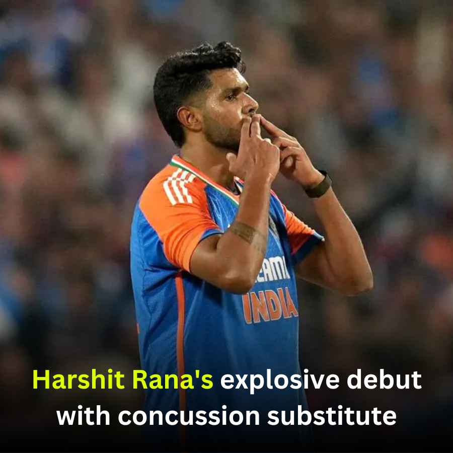 Harshit Rana Debut: Harshit Rana's concussion substitute Replace of Shivam Dubey