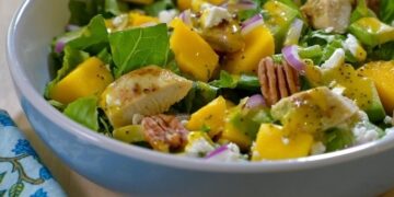 Chicken Mango and Avocado Salad: