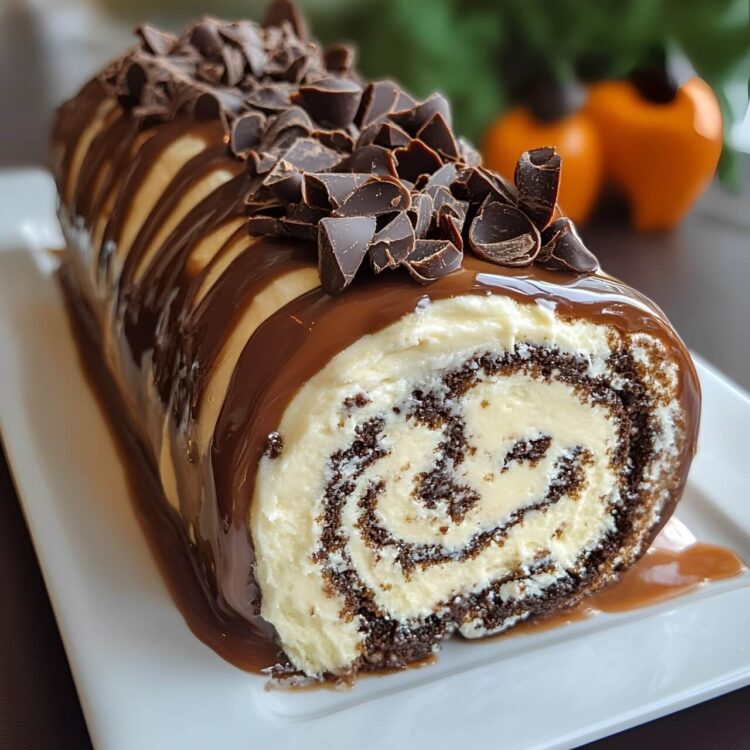 Chocolate Caramel Cream Roll Chocolate Caramel Cream Roll