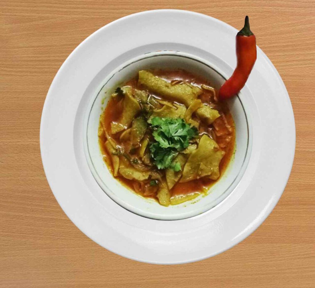 Rabodi Hara pyaaz (vegetarian dish)