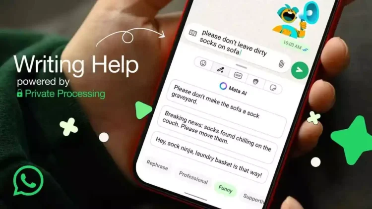 WhatsApp Launches AI Writing Help to Enhance Chat Experience with Privacy
