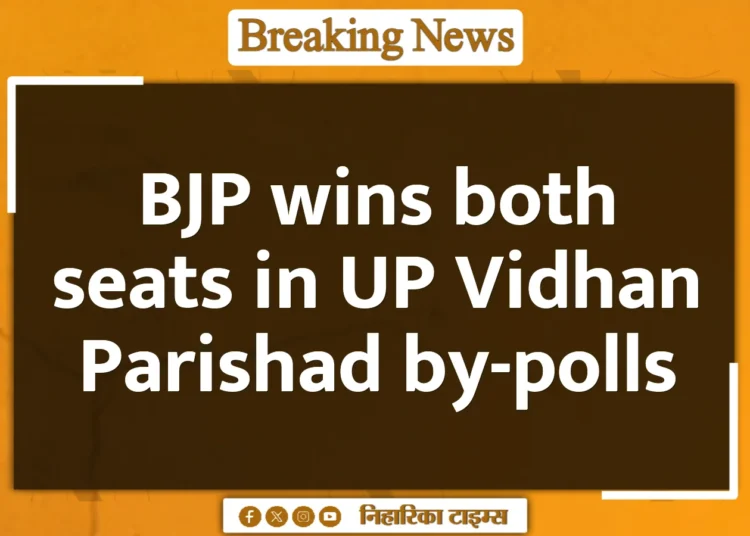 BJP wins both seats in UP Vidhan Parishad by-polls