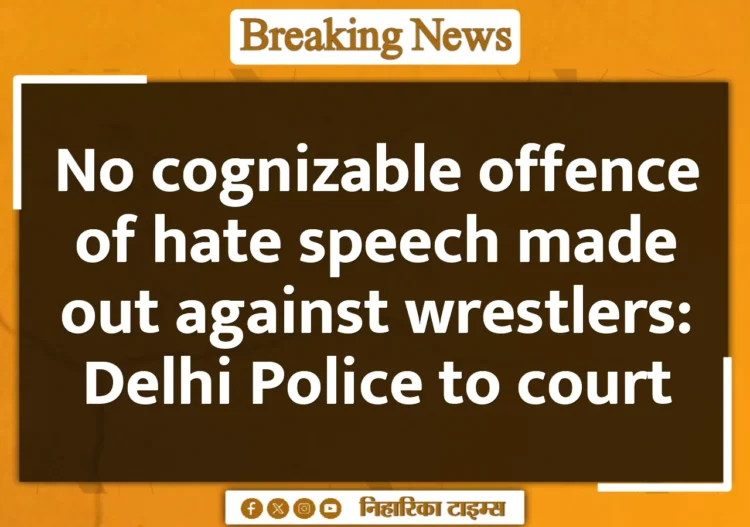 No cognizable offence of hate speech made out against wrestlers: Delhi Police to court