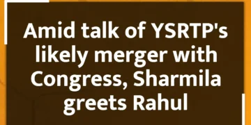 Amid talk of YSRTP's likely merger with Congress, Sharmila greets Rahul