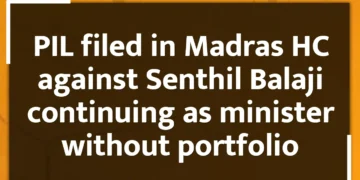 PIL filed in Madras HC against Senthil Balaji continuing as minister without portfolio