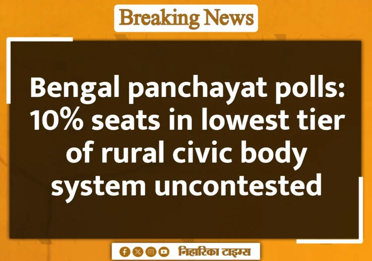Bengal panchayat polls: 10% seats in lowest tier of rural civic body system uncontested