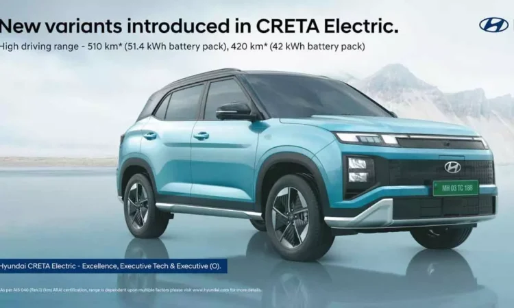 Hyundai Motor India Introduces New Variants of CRETA Electric