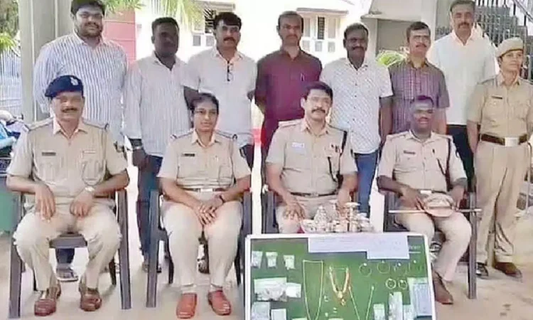 Three Inter-State Burglars from Rajasthan Arrested in Davanagere Three Inter-State Burglars from Rajasthan Arrested in Davanagere