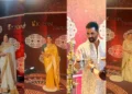 Celebrities Dazzle in Traditional Attire at Kalyan Navratri