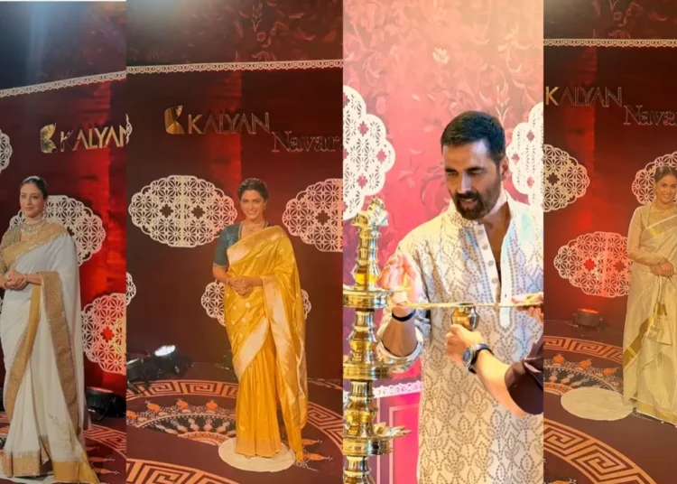 Celebrities Dazzle in Traditional Attire at Kalyan Navratri