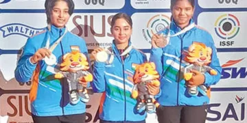 India Dominates Women's 10m Air Rifle Event at ISSF Cup