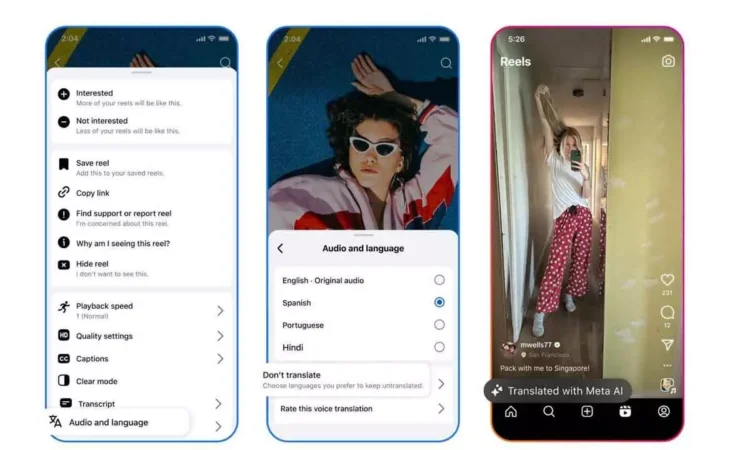 Meta Enhances AI Reels Translation with Hindi and Portuguese Support