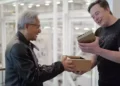 Jensen Huang Delivers Nvidia DGX Spark to Elon Musk and Sam Altman