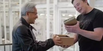 Jensen Huang Delivers Nvidia DGX Spark to Elon Musk and Sam Altman