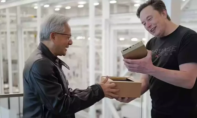 Jensen Huang Delivers Nvidia DGX Spark to Elon Musk and Sam Altman Jensen Huang Delivers Nvidia DGX Spark to Elon Musk and Sam Altman