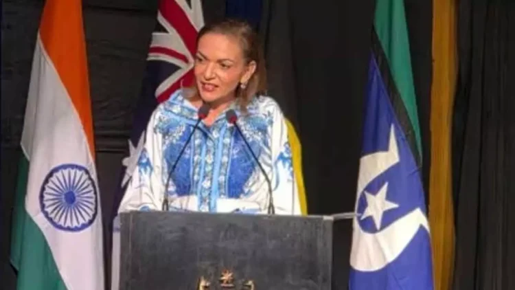 Australian Minister Anne Aly Addresses Anti-India Protests in New Delhi Australian Minister Anne Aly Addresses Anti-India Protests in New Delhi