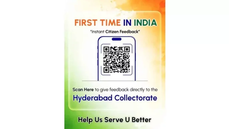 Hyderabad Introduces First QR Code Feedback System for Public Services Hyderabad Introduces First QR Code Feedback System for Public Services