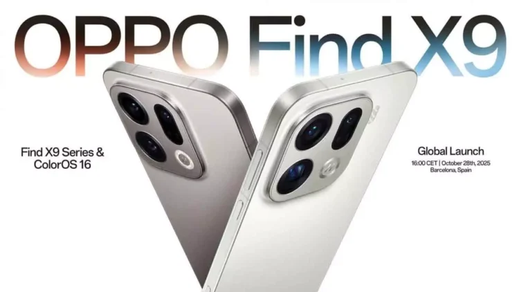 Oppo Prepares to Launch Find X9 Pro in Barcelona and India