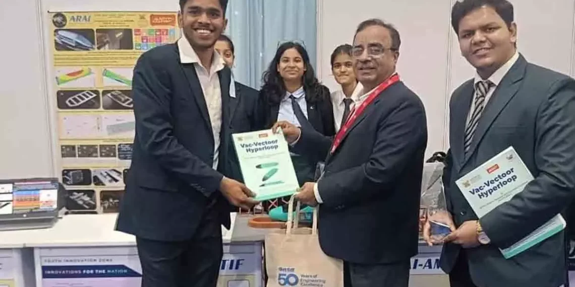 Ajeenkya DY Patil University’s Team Vac-Vectoor Hyperloop Secures Third Place