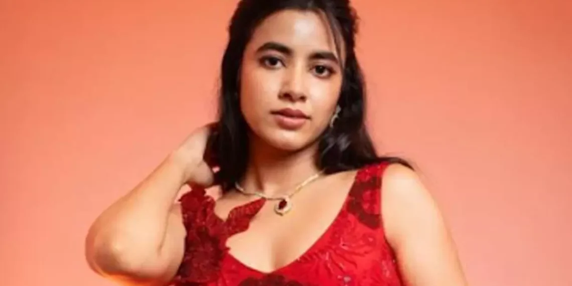 Shivani Nagaram captivates in a breathtaking red gown