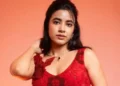 Shivani Nagaram captivates in a breathtaking red gown