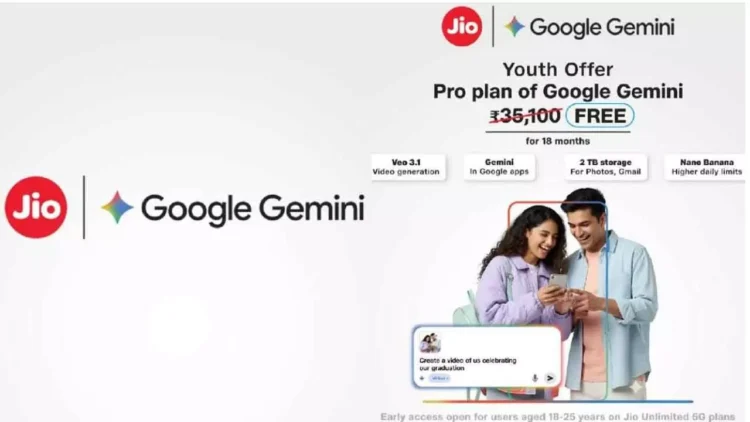 Jio and Google Collaborate to Provide Free AI Subscription for Young Users Jio and Google Collaborate to Provide Free AI Subscription for Young Users